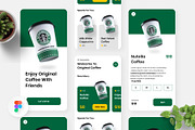 My Coffee - Coffee Shop Mobile App, an UI Kit Template by Panen Creative (Thumbnail 1 of 3)