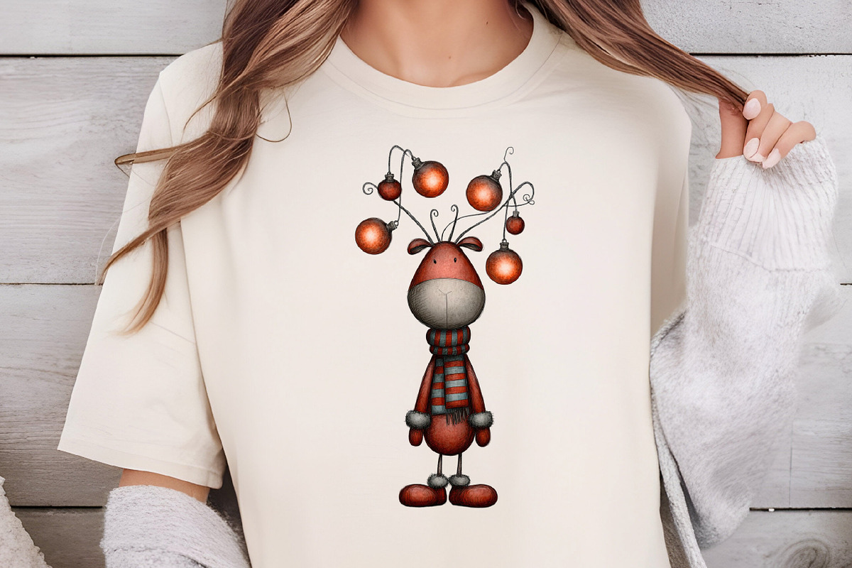 Whimsical Christmas Clipart, an Illustration by DreamCafeArt (Photo 5 of 6)