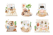 Bohemian House Watercolor Set, an Animal Illustration by Natalia Fedorova (Thumbnail 17 of 21)