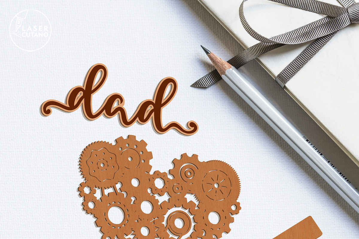 Dad Decorative Multilayer Template, a Templates & Theme by LaserCutano (Photo 7 of 8)