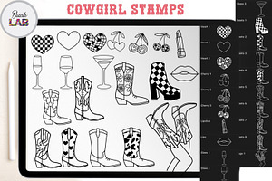 Disco Cowgirl Procreate Set