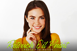 Retouch oil paint Photoshop Action, an Action Add-On by Vatdesign