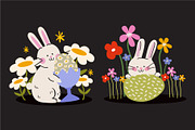 Cozy Easter Vector Clipart, a Decorative Illustration by Luamor (Thumbnail 2 of 8)