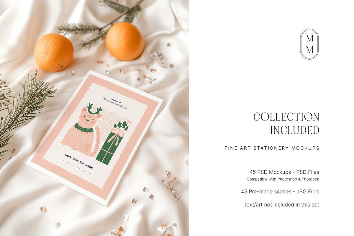 Festive Season Christmas Card Mockup, a Product Mockup by Muse Mockups (Photo 3 of 15)