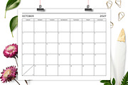 2027 Basic Modern 8.5x11 in Calendar, a Stationery Template by Running With Foxes (Thumbnail 4 of 5)