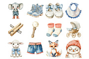 4th of July nursery watercolor Clipa, a Seasonal Illustration by Design Market (Thumbnail 5 of 9)