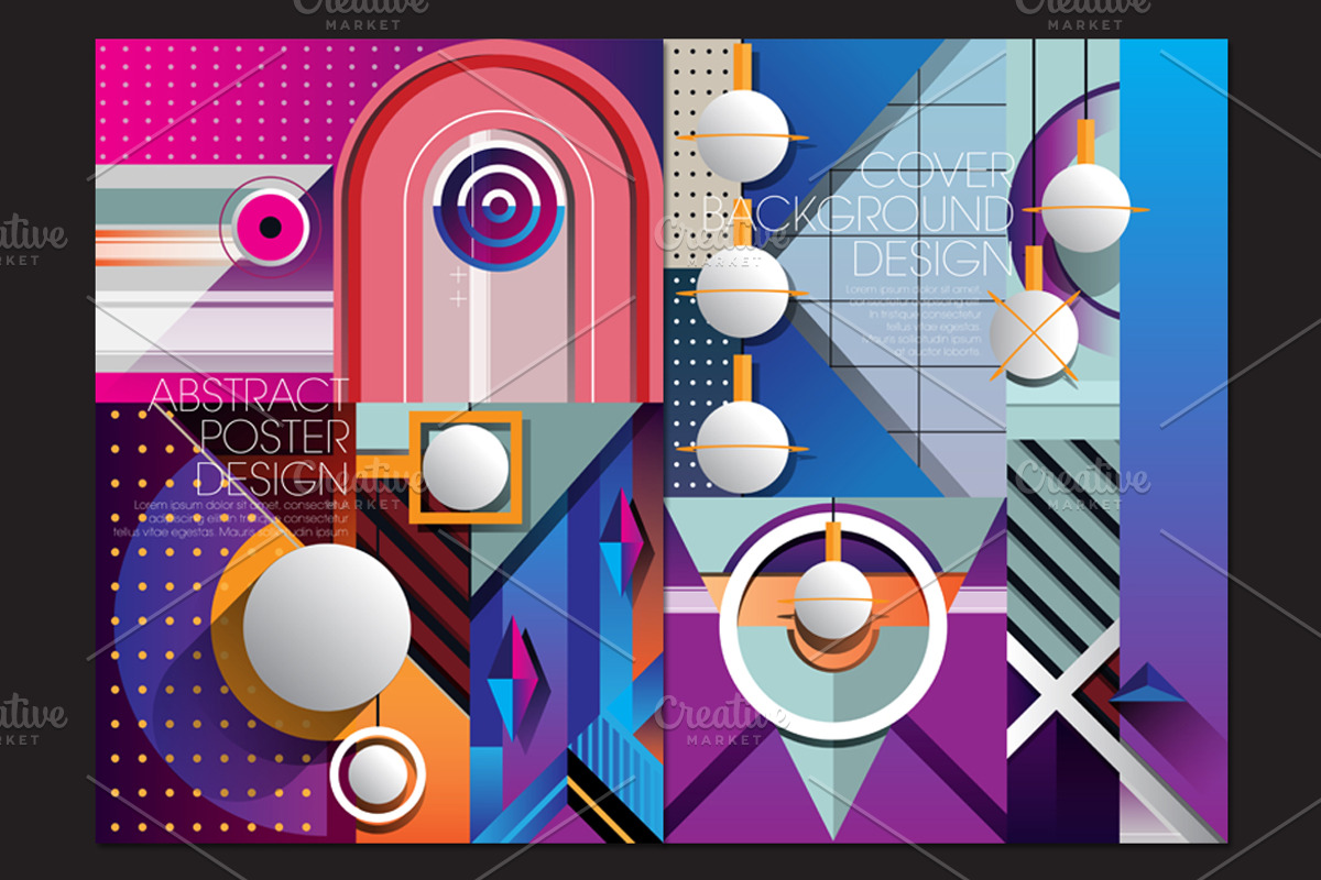 Retro abstract poster design, a Flyer Template by the-sastra (Photo 4 of 5)