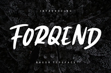 Forqend Brush Advertisement Font
