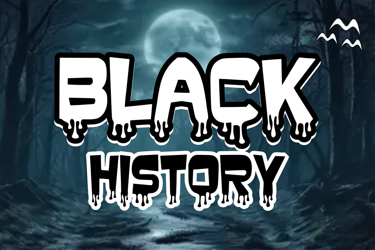 Black History - Horror Font Types, a Font by KiddoGlyphs Studio (Photo 1 of 3)