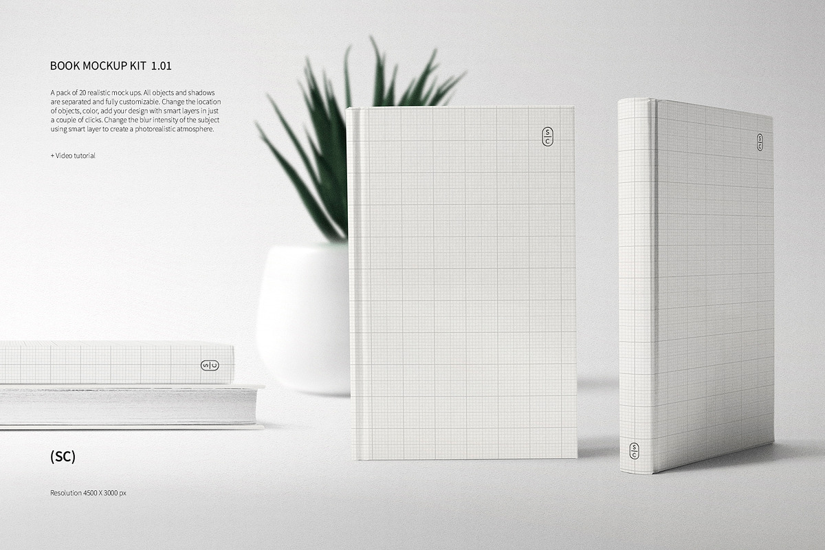 Book Mockup Kit, a Books & Magazine Mockup by Roman Striga (Photo 11 of 13)