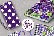 Deep Violet Bouquet Digital Pattern, a Pattern Graphic by Download Graphic Art (Thumbnail 5 of 5)