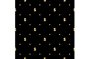Pattern with dollar sign. Seamless, a Pattern Graphic by RODINA