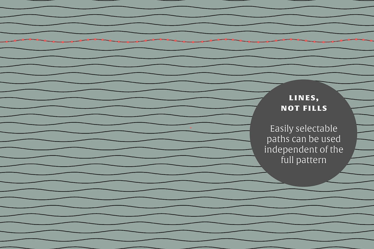 Waves Vol. 13 | 20 Vector Patterns, a Pattern Graphic by invisiblelayer (Photo 4 of 6)