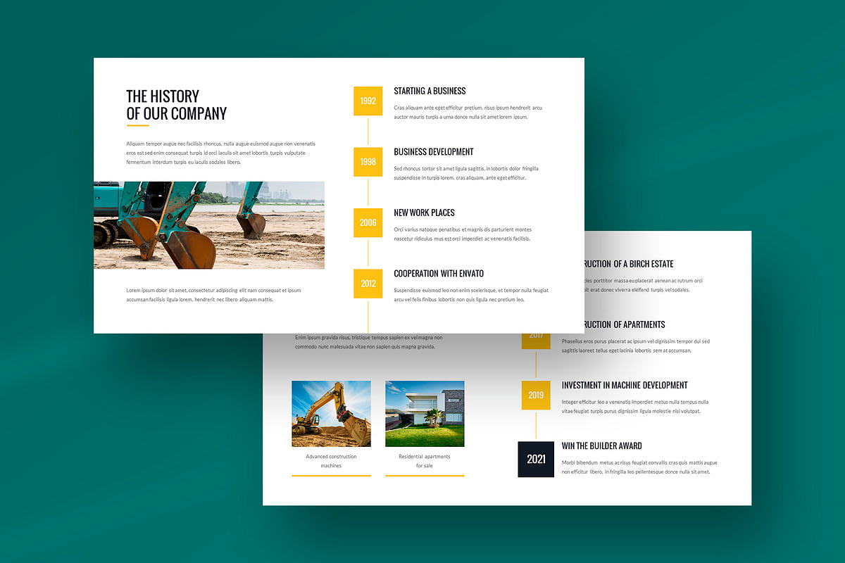 Construction Company Profile PPT, a Presentation Template by artbart (Photo 14 of 26)