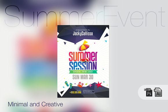 Summer Event & Party Poster preview 2