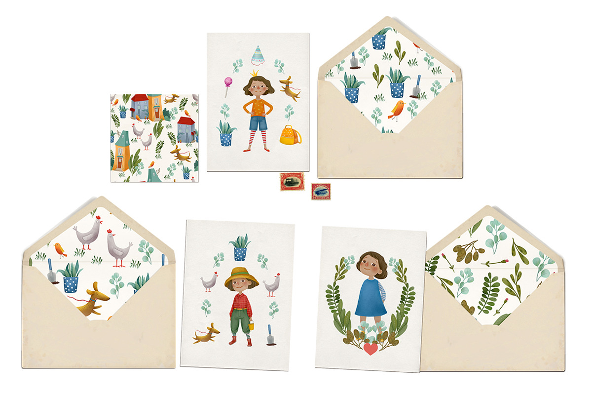Busy girl - Raster illustrations set, an Animal Illustration by Mockup Up! (Photo 5 of 6)
