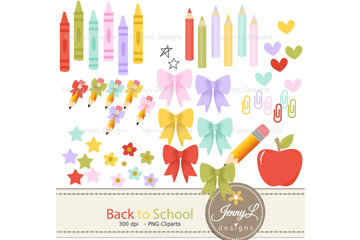 Back to School SEAMLESS DigitalPaper, a Pattern Graphic by JennyL Designs (Photo 2 of 8)