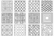 Geometric Pattern Coloring Pages, a Print Template by Made By Ahmed (Thumbnail 4 of 4)