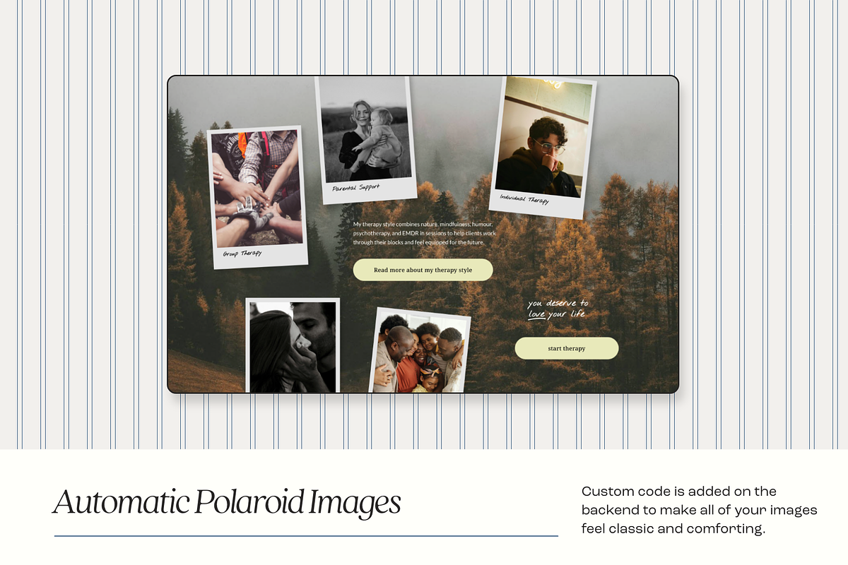 Kindred Squarespace Therapist Template preview 7