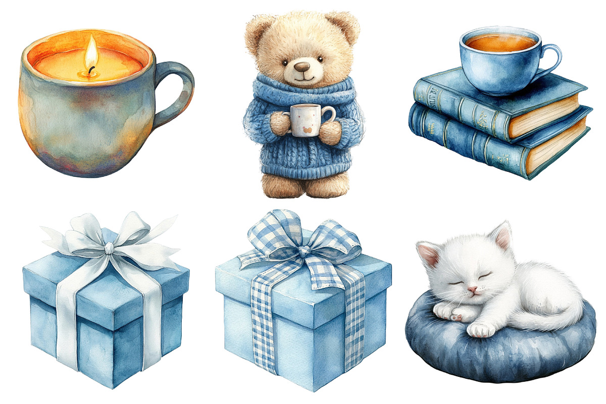 A Chapter in Dusty Blue Clipart, an Illustration by Daily.Designs (Photo 4 of 5)