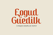 Eogud Guedilk - Retro Script Font, a Script Font by Imoodev (Thumbnail 1 of 5)