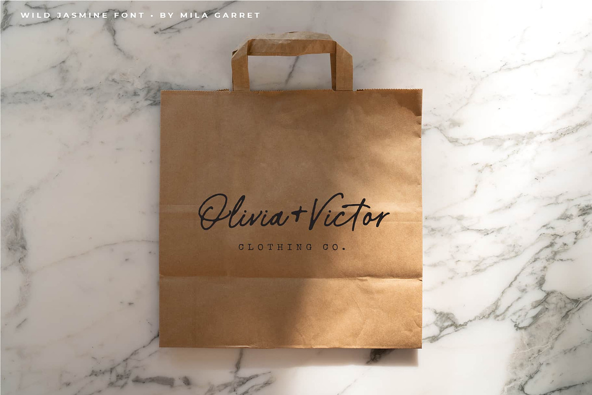 Wild Jasmine Signature Logo Script, a Script Font by Mila Garret (Photo 6 of 12)