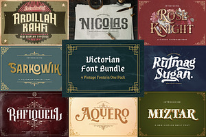 Victorian Font Bundle