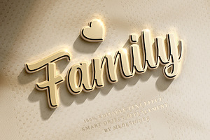 3D Gold & Silver Text Effects