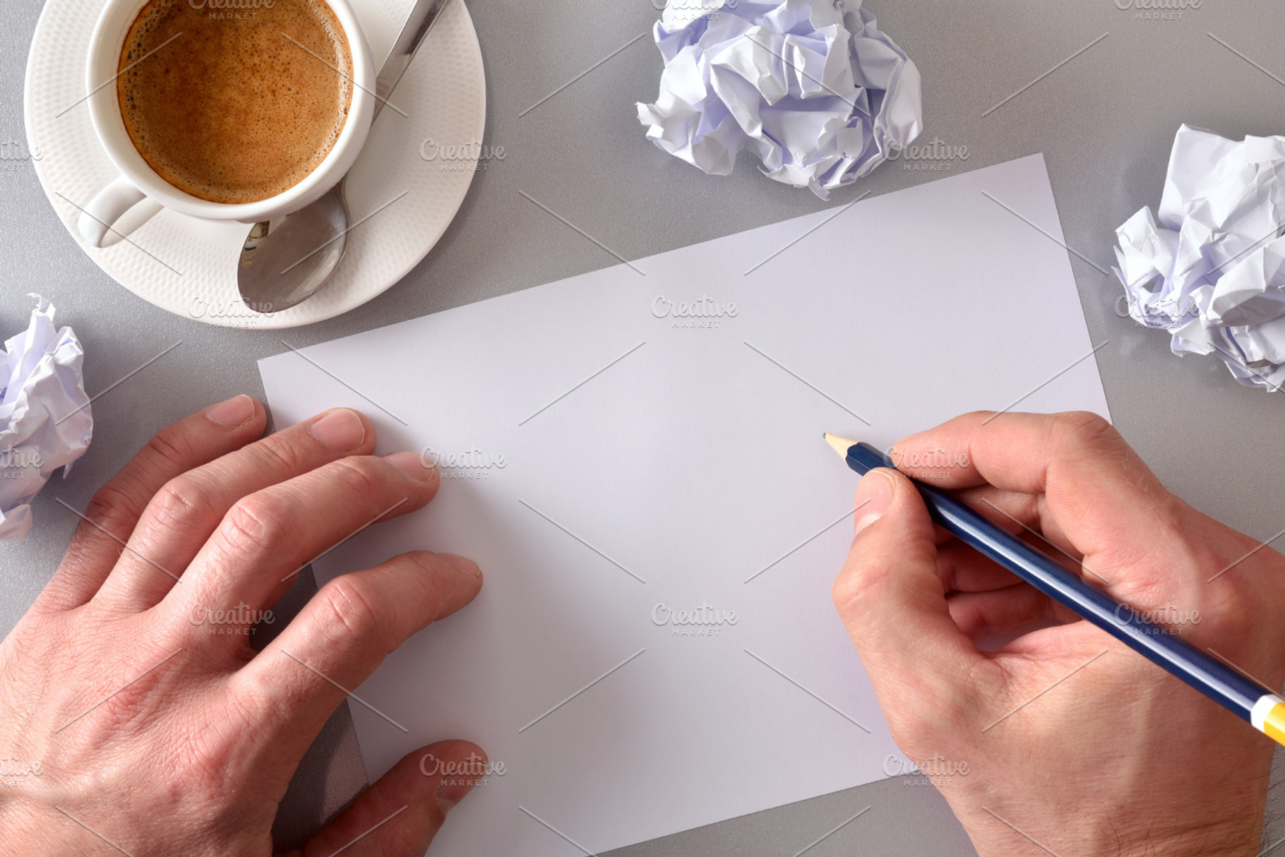 Creative drawing on a sheet on table, a Business Photo by Davizro's Market