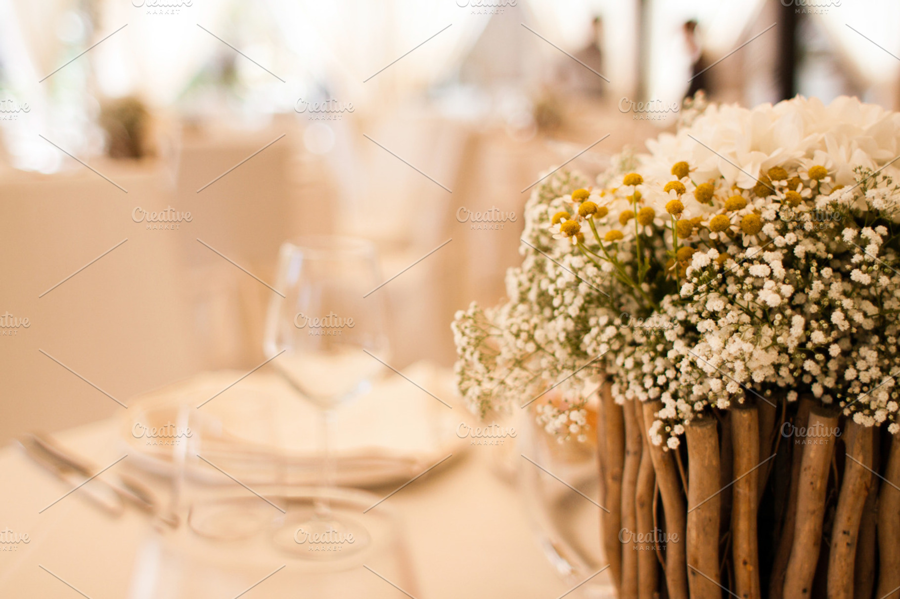 Wedding Table Stock Photo