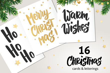 16 Christmas greeting cards, a Card Template by Olga Proz