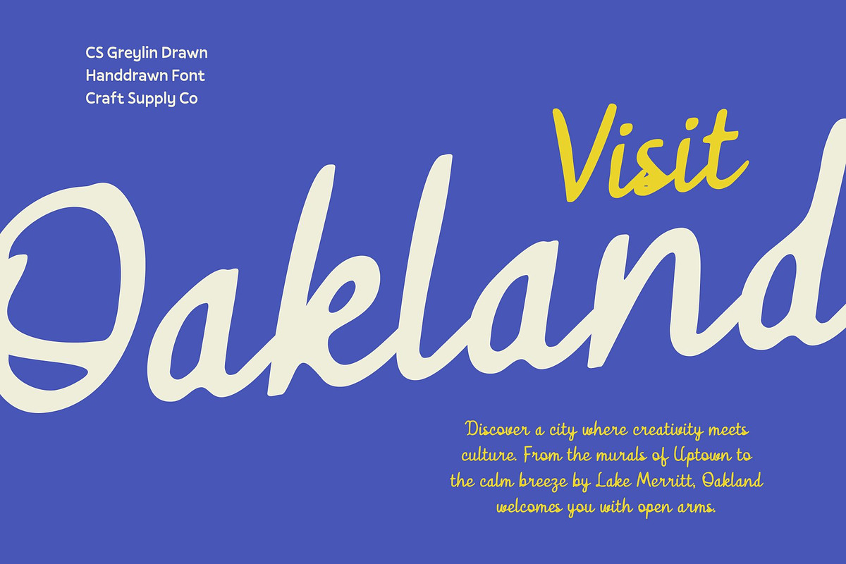 CS Greylin Drawn, a Script Font by Craft Supply Co. (Photo 6 of 8)