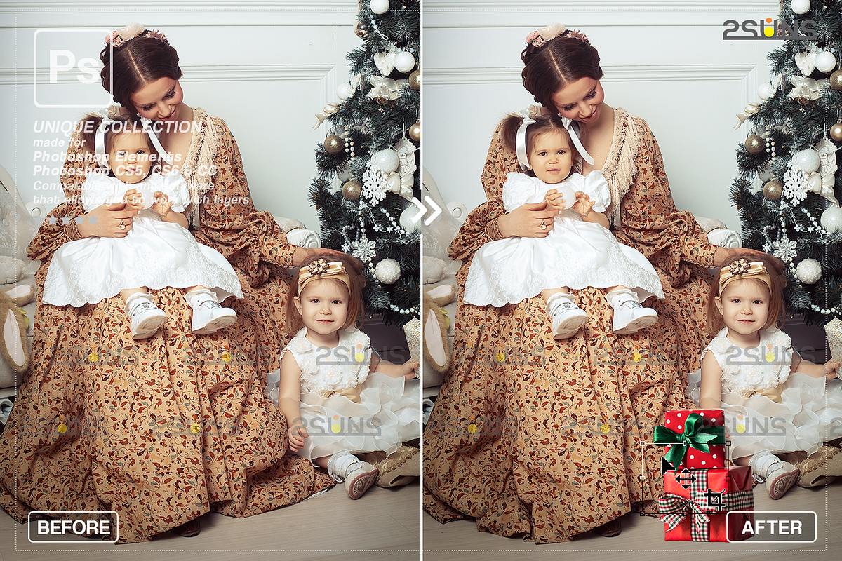 Christmas Photoshop overlay, an Object Graphic by 2SUNS (Photo 9 of 9)