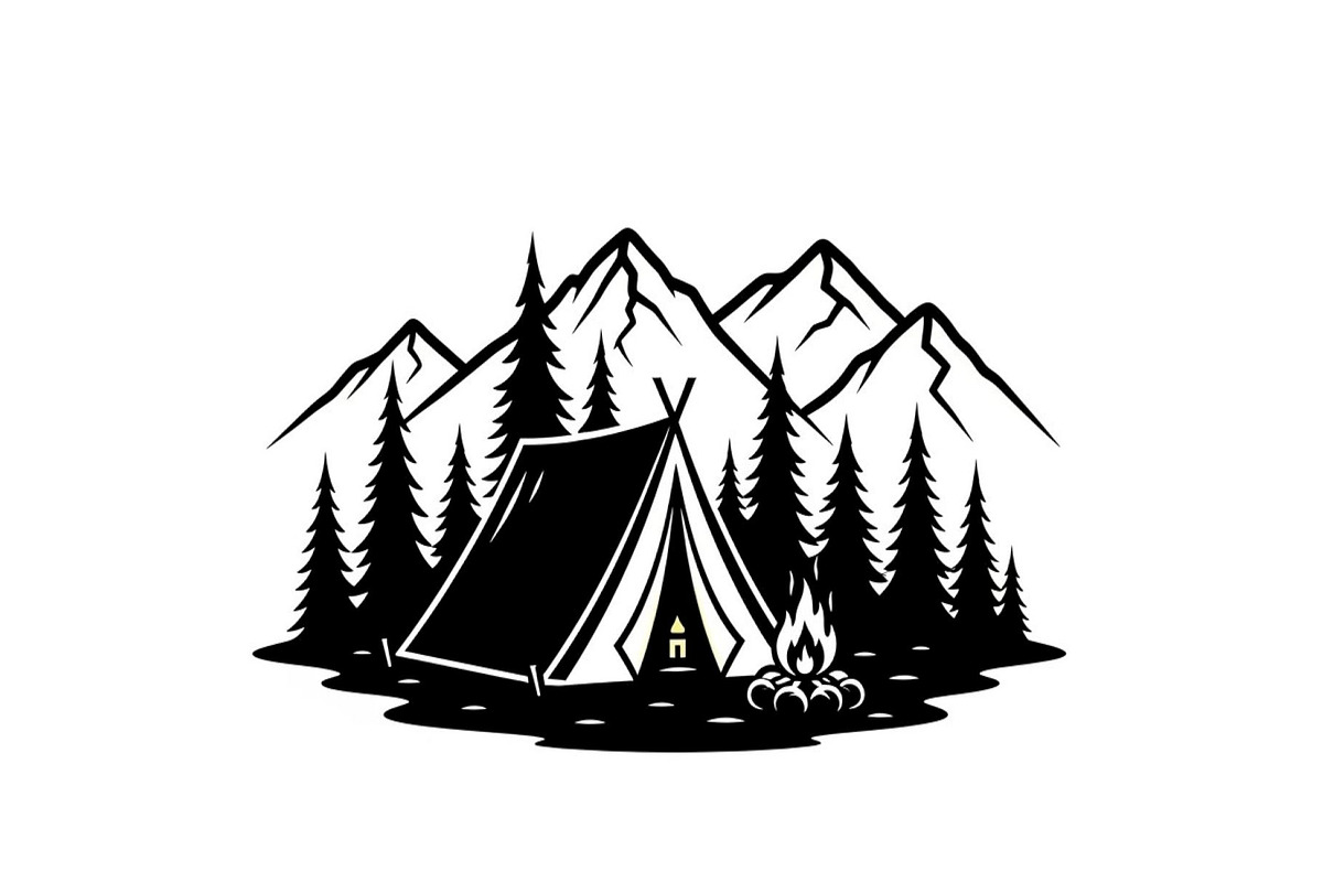 50 Camping Mountain Vector Bundle, an Illustration by jahid234 (Photo 33 of 51)