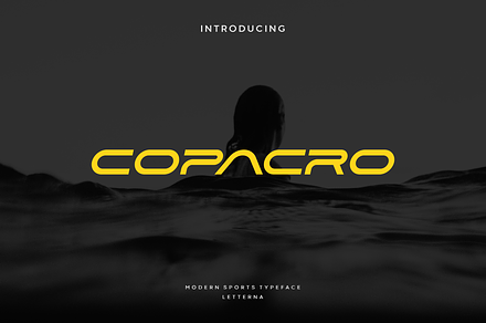 Copacro - Modern Sports Typeface, a Sans Serif Font by Letterna