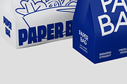 Minimalist Paper Shopping Bag, a Packaging Mockup by graphicsauce (Thumbnail 3 of 4)