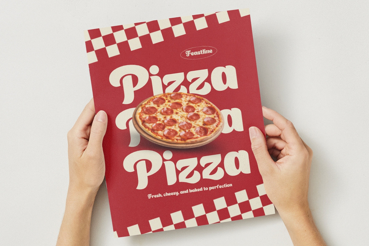 Feastline - Chunky Food Display, a Sans Serif Font by HipFonts (Photo 9 of 9)