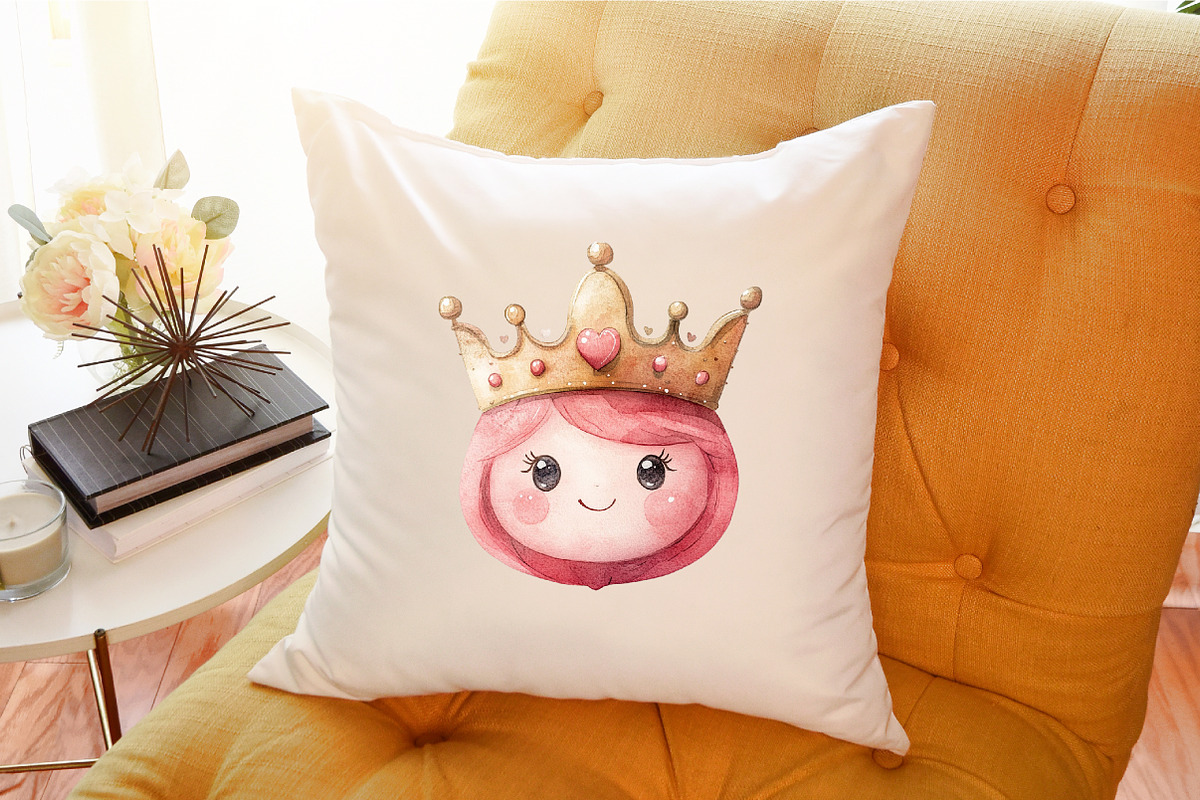 Pink Princess Tiara Sublimation Clip, an Illustration by Sublimation Artist (Photo 6 of 6)