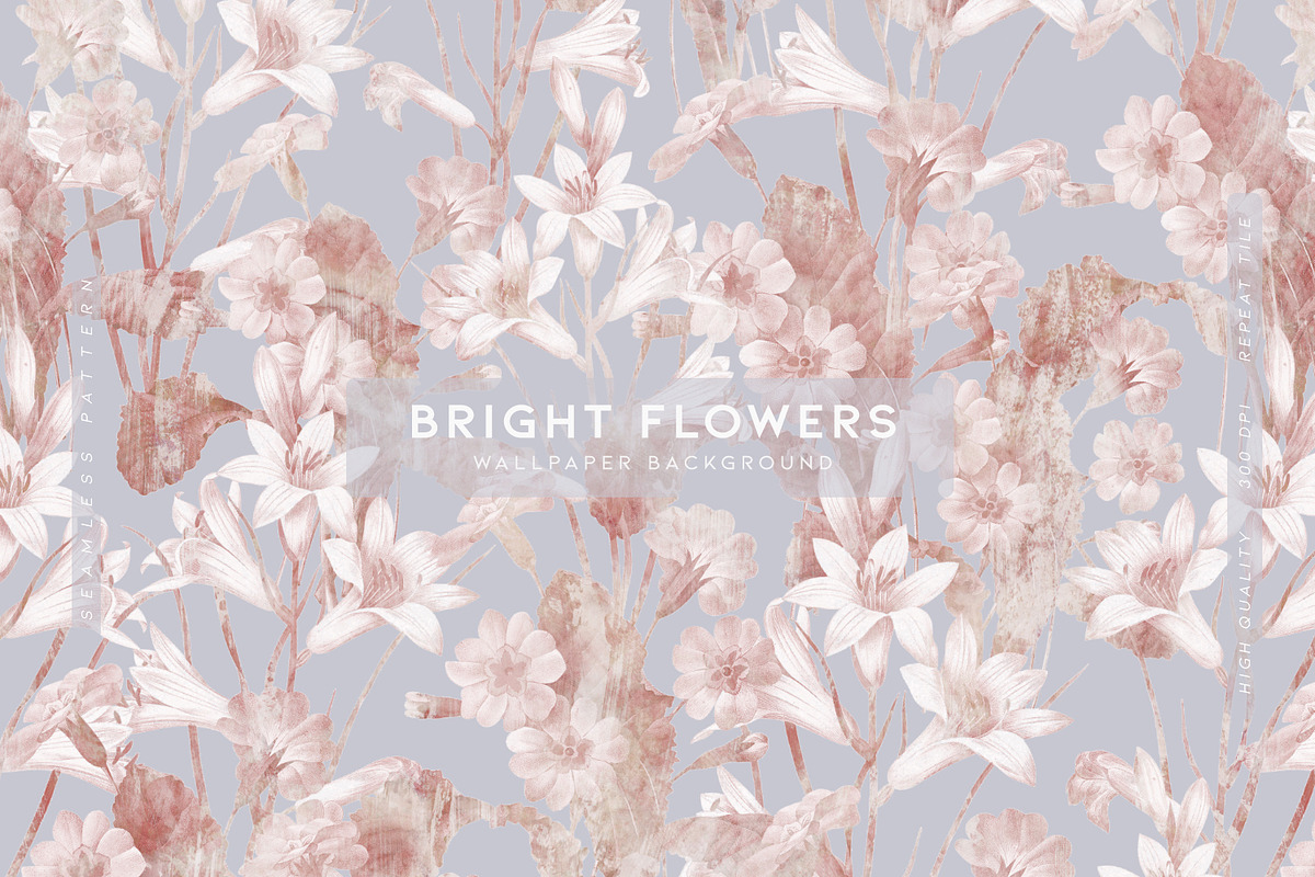 Bright Flowers, a Wallpaper Graphic by MalyskaStudio (Photo 1 of 13)