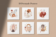 Boho Woman Clipart - Abstract & Line, an Illustration by Velliniki (Thumbnail 3 of 14)