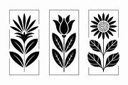 Minimal Flower Laser Cut Silhouette, an Icon by Amazin_art (Thumbnail 8 of 11)