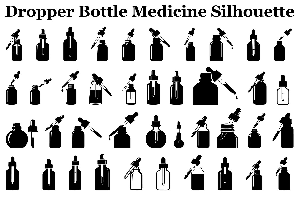 Dropper Bottle Medicine Silhouette, a Graphic by musafir_fashion (Photo 1 of 12)