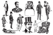 50 Vintage Gentleman's Illustrations, an Illustration by hypegraphic (Thumbnail 2 of 4)