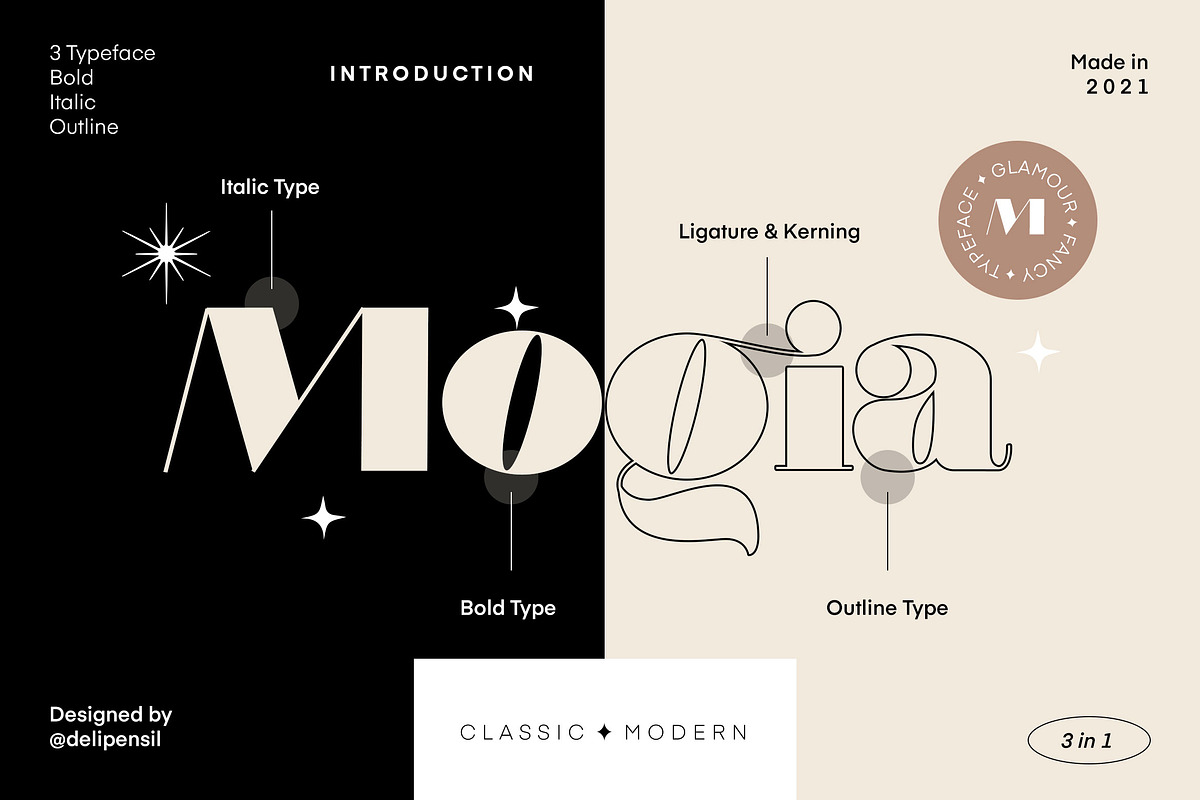 Mogia - Modern Classic Typeface, a Serif Font by delipensil (Photo 5 of 13)