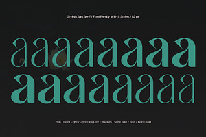 TBJ Milky 8 Styles Boldly Sans