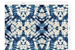 Shibori Tie-dye Seamless Pattern