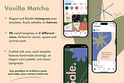 Vanilla Matcha Theme  IG and Canva, a Social Media Template by Cadu's lil Digital Bodega (Thumbnail 2 of 4)