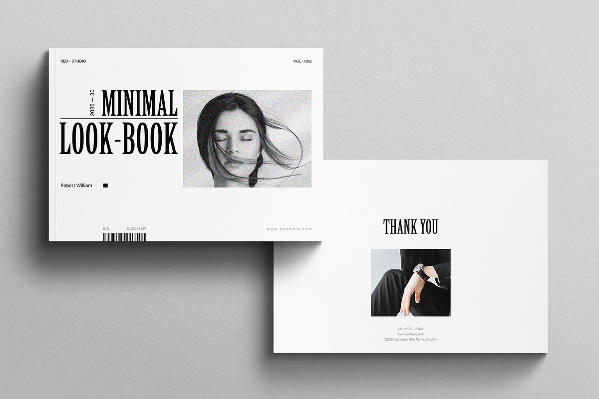 Minimal Lookbook Template Landscape, a Magazine Template by E-Type (Photo 8 of 8)