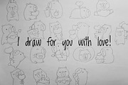 Cute Kawaii Capybara Valentine's Day, an Animal Illustration by Palau (Thumbnail 9 of 12)
