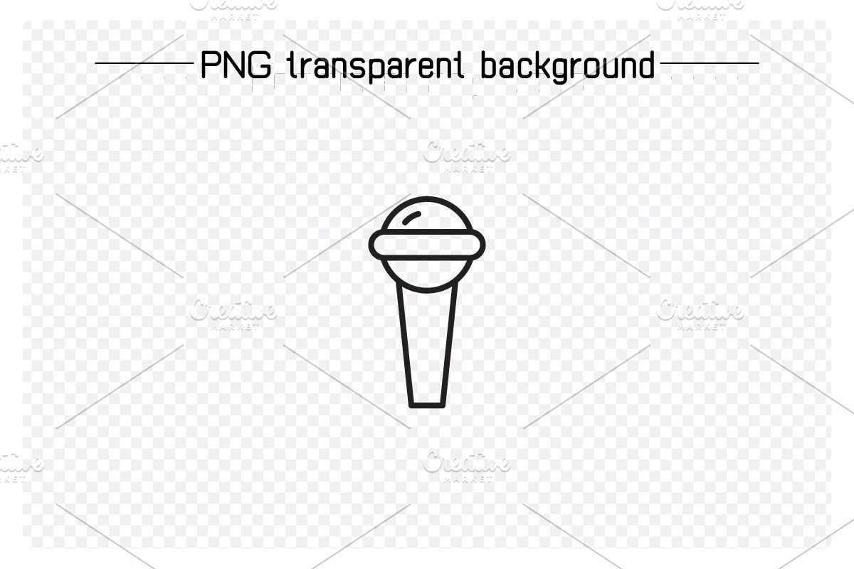Mic Icons Set, an Outline Icon by Designfour (Photo 5 of 7)